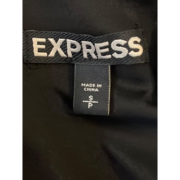 Express Sequin Mini Skirt Women’s Small Black Silver Geometric Party Night Out - Picture 3 of 7